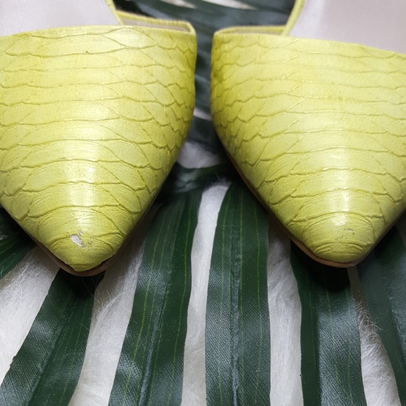 Aldo Aceilia Yellow D'Orsay Pump Heels 9 - Picture 8 of 8